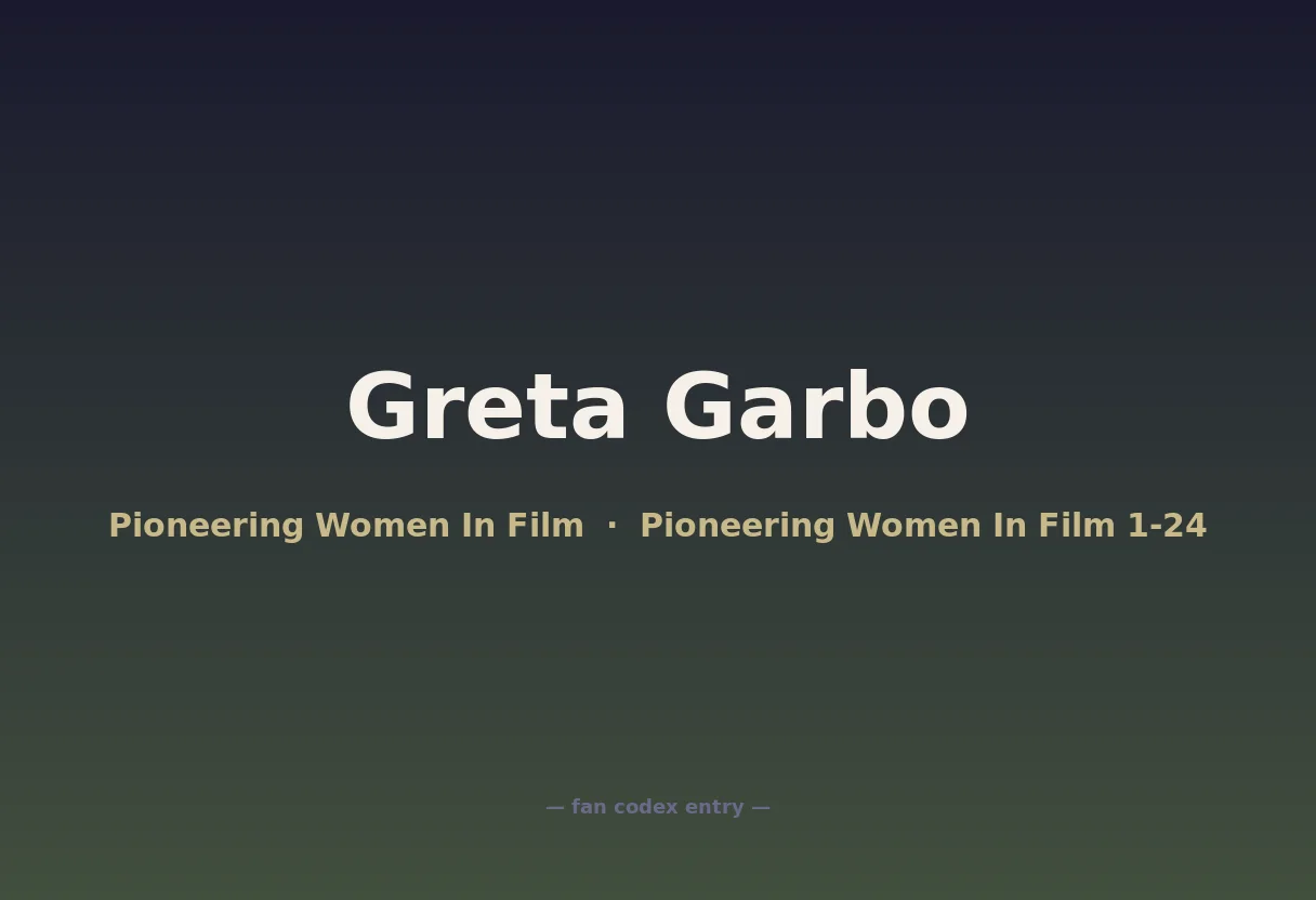 Greta Garbo
