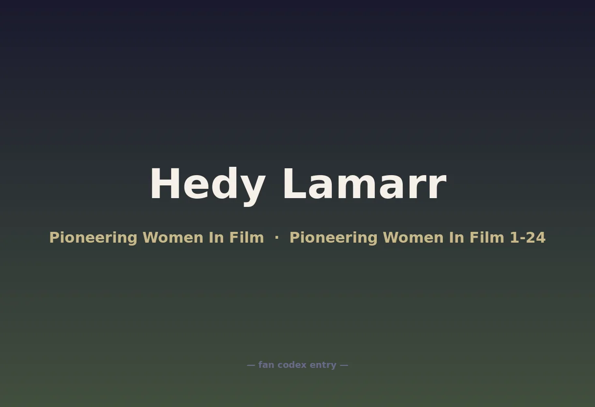 Hedy Lamarr
