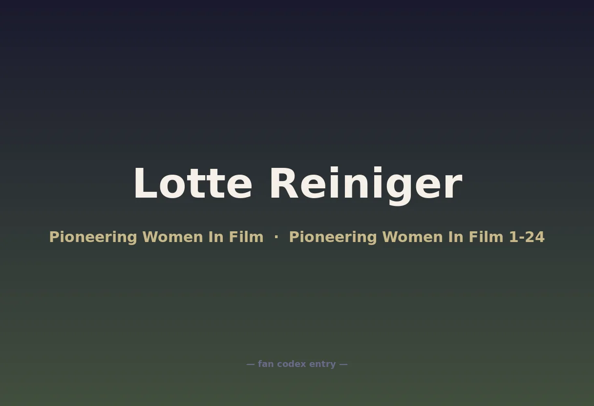 Lotte Reiniger